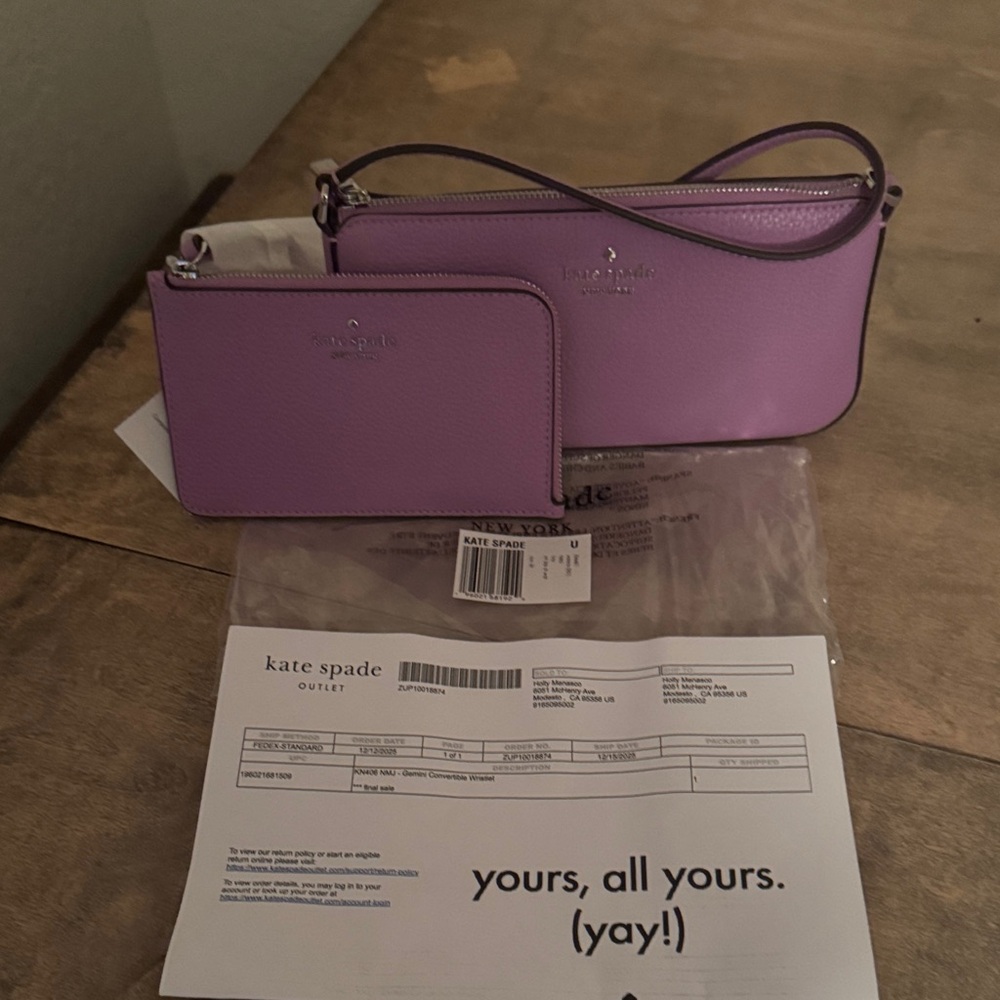 Kate Spade Wisteria Clutch and Wristlet/ Wallet Set. FINAL PRICE!!! No offers